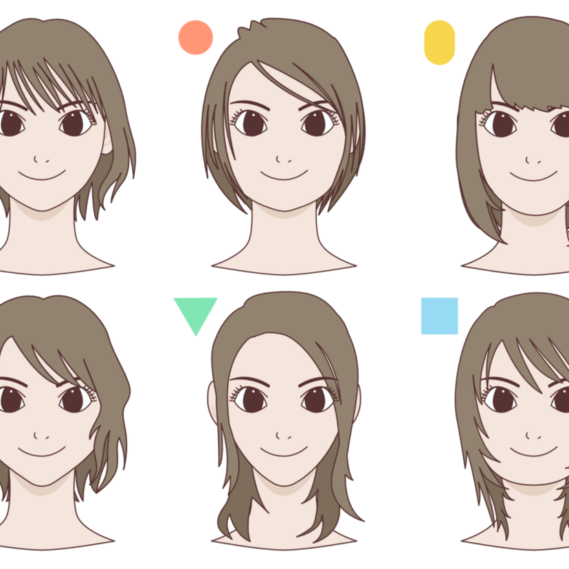 自分に似合う髪型は？顔型別に似合うヘアスタイルを見つけよう！