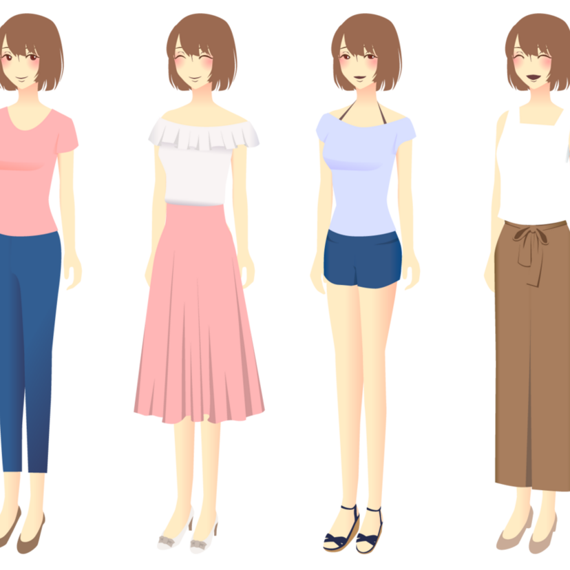 【153㎝以下】小さめ女子コーディネート5選｜似合うスカート丈の選び方！